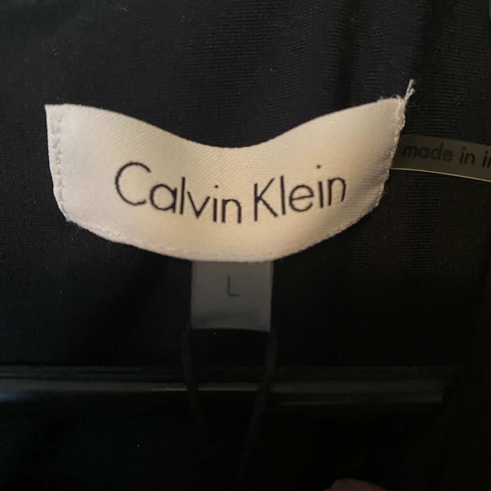 Calvin Klein Black and Purple Sleeveless Blouse - Picture 5 of 5